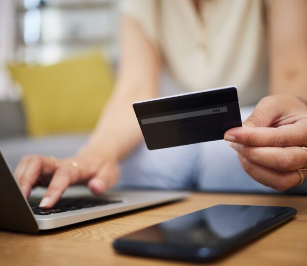 Person uses SNAP EBT processing to order on their computer.